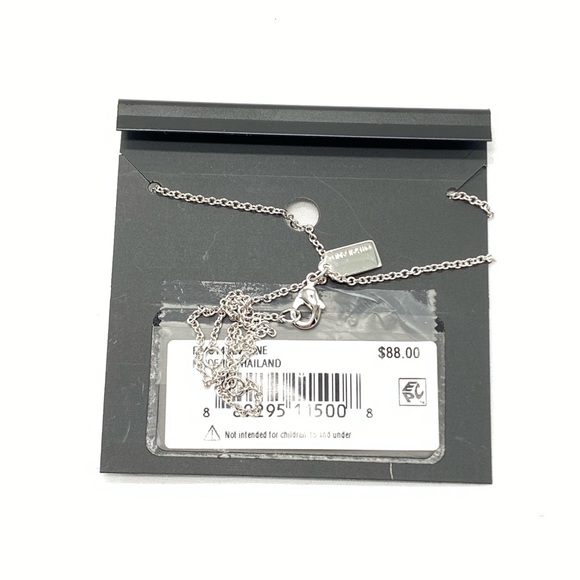 Open Circle Stone Necklace - Picture 2 of 5